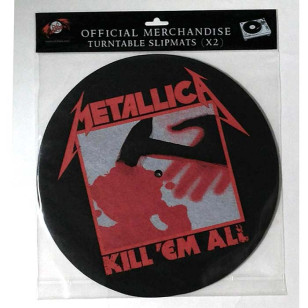 Metallica - Kill 'em all / Ride the Lightning Official Turntable Slipmat Set ***READY TO SHIP from Hong Kong***